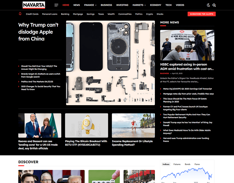 Navarta-Crypto-Auto-Blog-Website